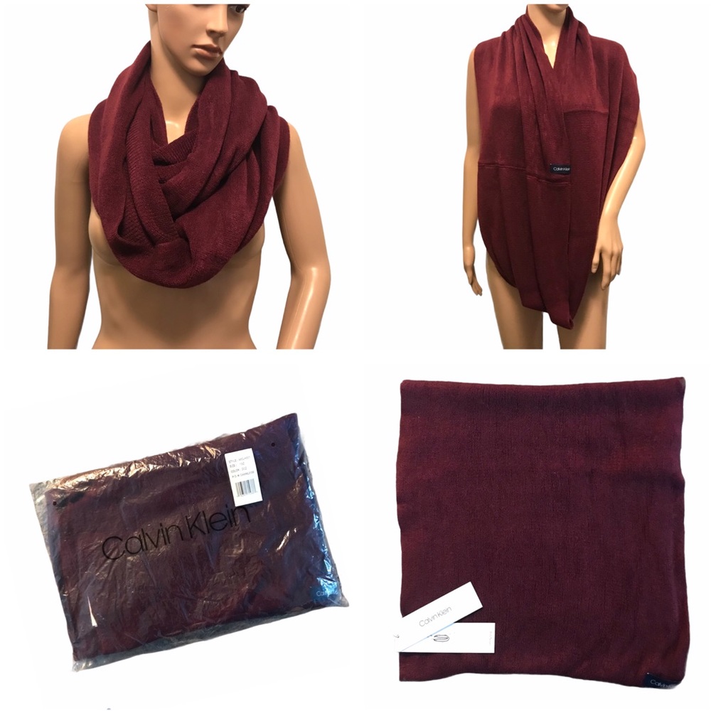 Calvin Klein Designer Infinity Knit  Scarf